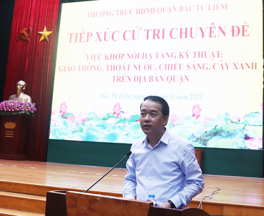 Cu tri Bac Tu Liem kien nghi ve khop noi ha tang ky thuat giao thong - Hinh anh 1