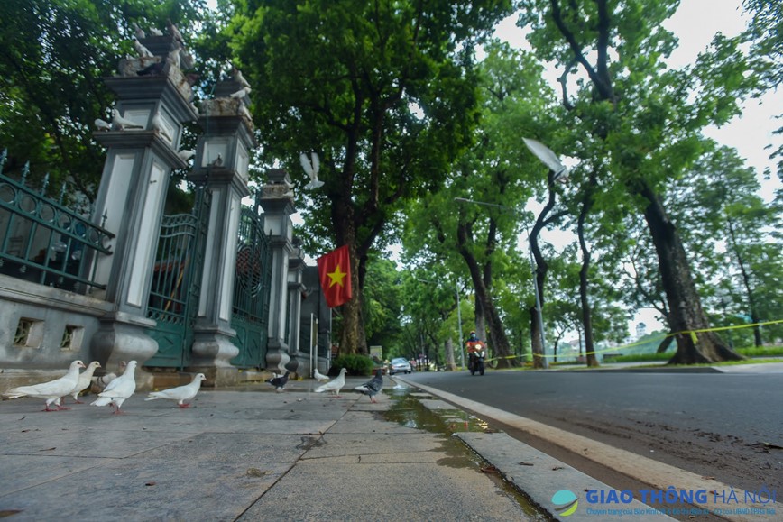 Ha Noi trong ngay dau thuc hien gian cach xa hoi - Hinh anh 12