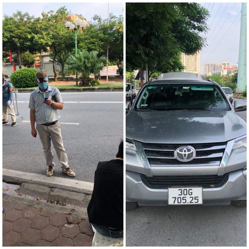 Ha Noi: O to cho 6 nguoi khong giay di duong dinh “thong chot” bi canh sat bat giu - Hinh anh 1