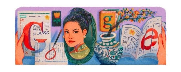 Google Doodle ton vinh nu si Suong Nguyet Anh - Hinh anh 1