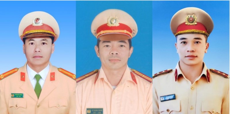 Truy thăng cấp bậc hàm đối với 3 cán bộ, chiến sĩ Công an hy sinh tại Lâm Đồng - Hình ảnh 1 Truy thang cap bac ham doi voi 3 can bo, chien si Cong an hy sinh tai Lam Dong - Hinh anh 1