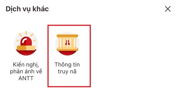 Huong dan xem thong tin truy na va to giac toi pham dang bi truy na tren ung dung VNeID  - Hinh anh 1