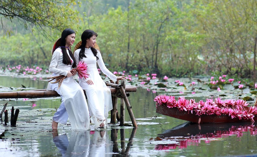 Ngam nhin ve dep mua hoa sung suoi Yen - Hinh anh 12