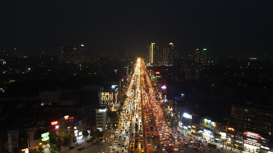 Ha Noi: Duong Vanh dai 3 tren cao un tac gan 10km nhieu gio dong ho - Hinh anh 9