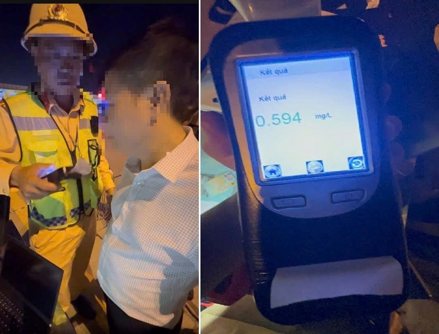 Phát hiện tài xế vi phạm nồng độ cồn kịch khung trên đường cao tốc - Hình ảnh 1 Phat hien tai xe vi pham nong do con kich khung tren duong cao toc - Hinh anh 1