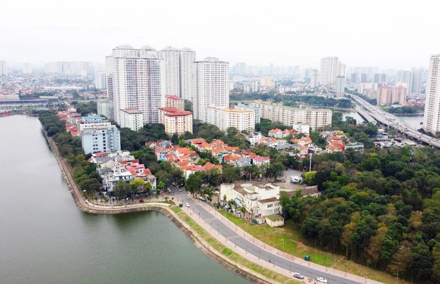 Ha Noi: to chuc lai giao thong duong vao Khu do thi Bac Linh Dam - Hinh anh 1