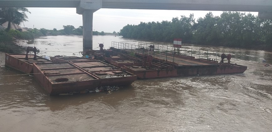 Hai Phong: Su co chim 9 cap phao tai cau phao song Hoa - Hinh anh 1