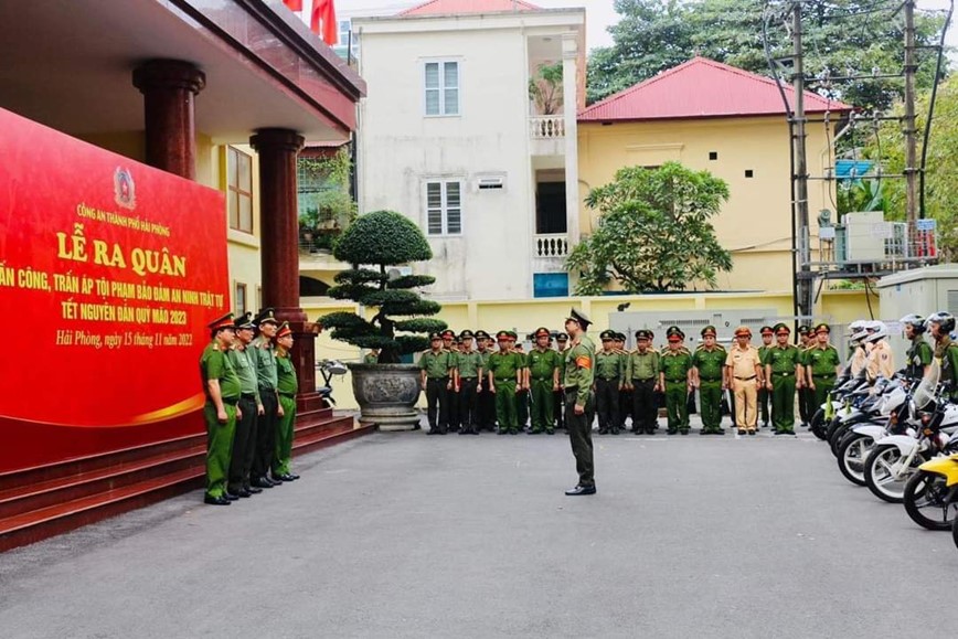 Hai Phong, Hai Duong: Ra quan mo dot cao diem tan cong tran ap toi pham, dam bao an ninh trat tu Tet Nguyen dan Quy Mao 2023. - Hinh anh 1