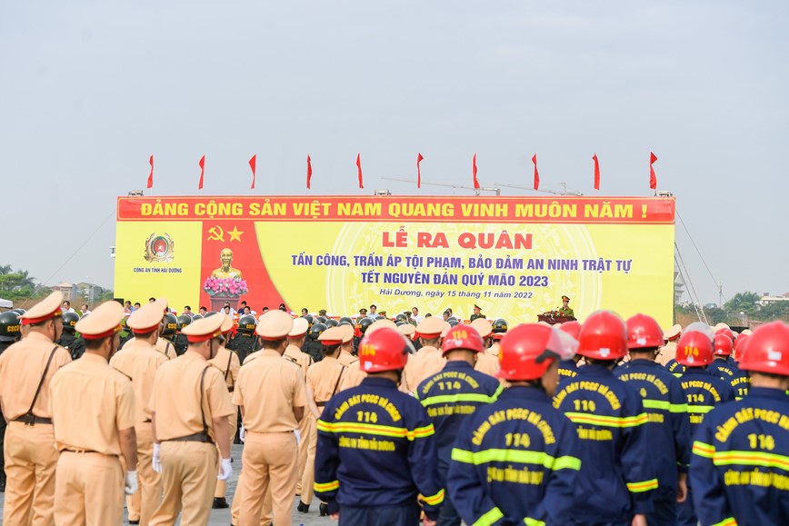 Hai Phong, Hai Duong: Ra quan mo dot cao diem tan cong tran ap toi pham, dam bao an ninh trat tu Tet Nguyen dan Quy Mao 2023. - Hinh anh 5