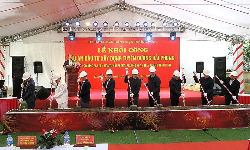 Hai Phong: Khoi cong Du an dau tu xay dung tuyen duong Hai Phong  - Hinh anh 1