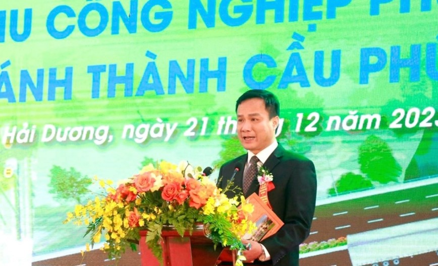 Hai Duong: Khoi cong Du an dau tu xay dung ha tang KCN Phuc Dien - Hinh anh 1