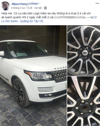 Loat xe sang tien ty Range Rover bi vat guong, trom logo o Viet Nam - Hinh anh 5