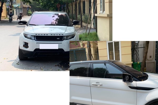 Loat xe sang tien ty Range Rover bi vat guong, trom logo o Viet Nam - Hinh anh 1