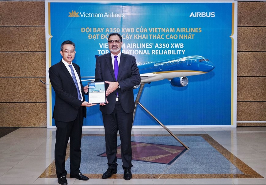 Vietnam Airlines lot top 5 hang hang khong dat do tin cay cat canh Airbus A350 XWB cao nhat the gioi - Hinh anh 1